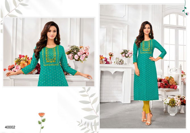 Kapil Trendz Amory 6 New Exclusive Wear Silk Designer Fancy Kurtis Collection